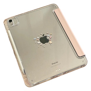 适用iPad11代保护壳Air7代11英寸透明亚克力防弯M3Y折2025新款mini6带笔槽硬壳全包软边Pro防摔苹果第10平板9