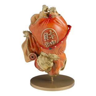 该我发财了铜财神到家摆件乔迁新居开业礼品客厅办公桌面工位好物