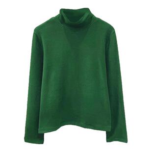 2026秋冬季新款堆堆领高领双面德绒打底衫女洋气百搭纯色内搭上衣