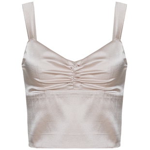 BeChic Palace性感美背真丝打底背心带杯垫BC71AQ3