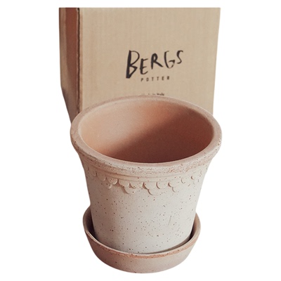 宝格仕BERGS哥本哈根系列天然陶土花盆透气盆多肉植物庭院阳台