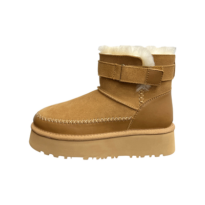 冬季户外女靴雪地靴保暖加绒时尚