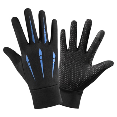 防风防水加绒保暖摩托车冬季防寒户外骑行骑车全指外卖男触屏手套