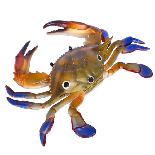 仿真海洋生物螃蟹玩具动物模型梭子蟹莎莉蟹实心儿童认知科教礼物