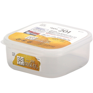 日本进口辅食盒冰箱冷冻密封保鲜盒便携零食坚果收纳米饭分装盒子