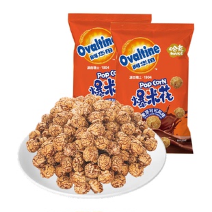 哈克阿华田风味纯可可非油炸爆米休闲解馋零食130g*3袋姆明联名