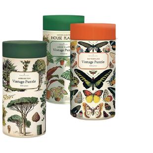 cavallini拼图成人版植物园蝴蝶盆栽拼图1000片一千复古进口拼图