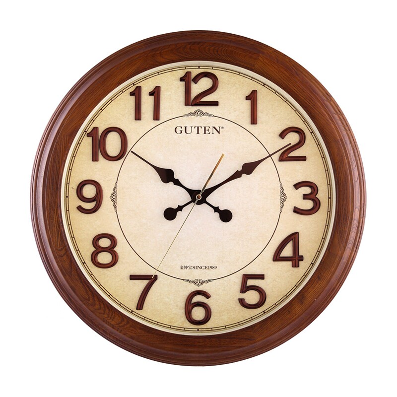 客厅挂钟Guten/金钟宝实木复古