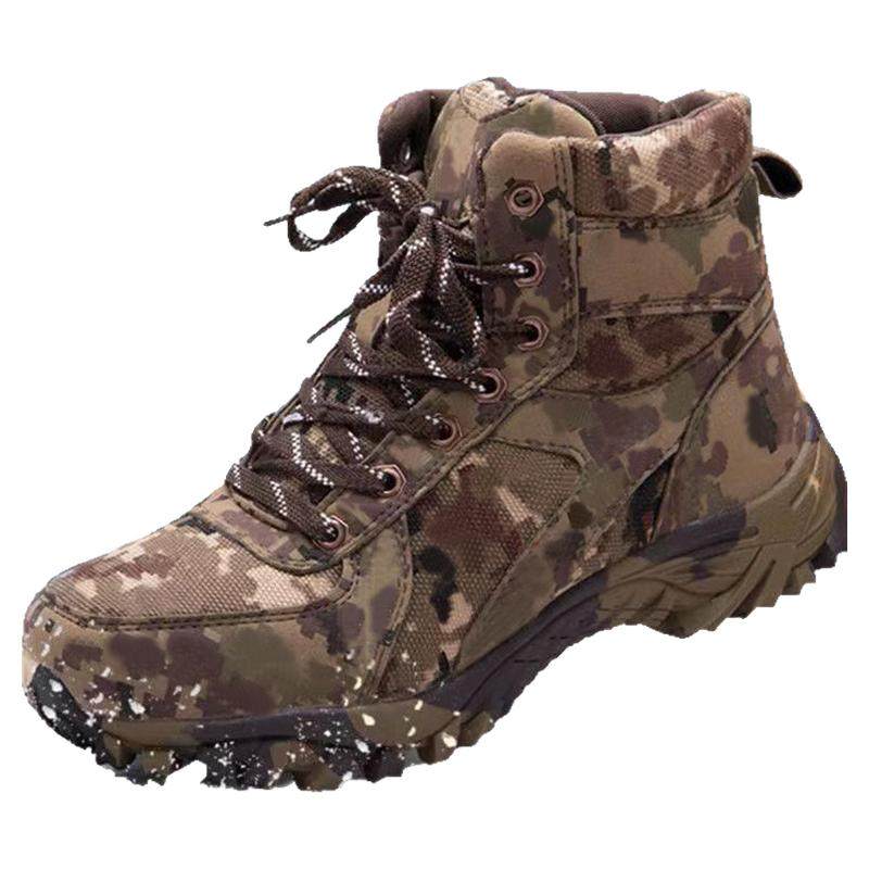 新款劳保鞋棉鞋男冬季保暖羊毛靴工作鞋户外耐磨登山鞋高帮棉鞋子