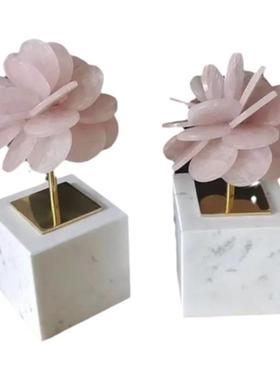 玄关电视柜水晶花天然北欧