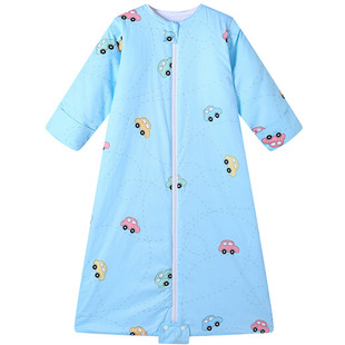 儿童睡袋中大童小孩小学生女童男童宝宝防踢被子神器春秋冬季冬天