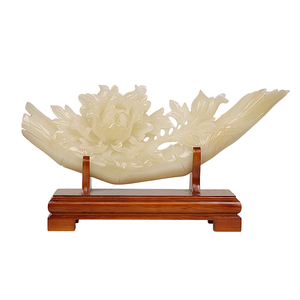 天然玉石富贵如意摆件高档客厅电视柜玄关酒柜招财装饰工艺礼品