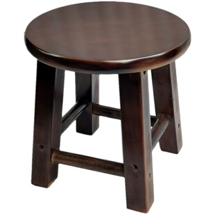 实木凳子家用小板凳成人儿童矮凳原木圆凳中式餐桌凳换鞋凳小凳子
