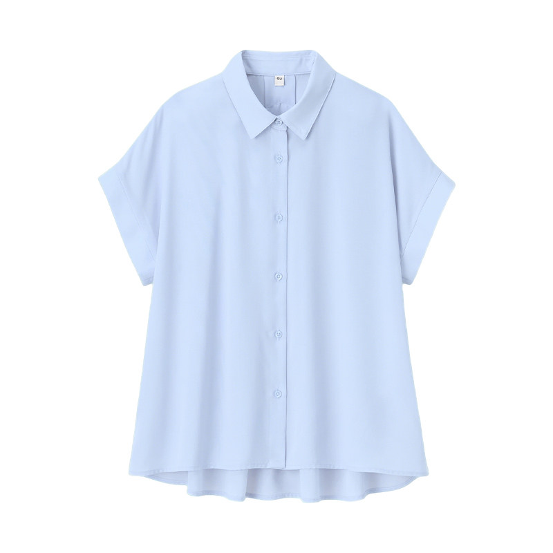 GU极优 女装垂感衬衫短袖时尚休闲百搭 2026年夏季新品 358737