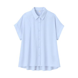 GU极优 女装垂感衬衫短袖时尚休闲百搭 2026年夏季新品 358737