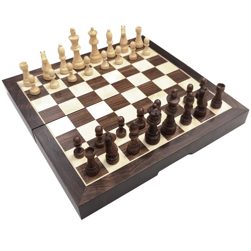 磁性实木国际象棋 chess木制折叠便携棋盘儿童成人初学者比赛专用