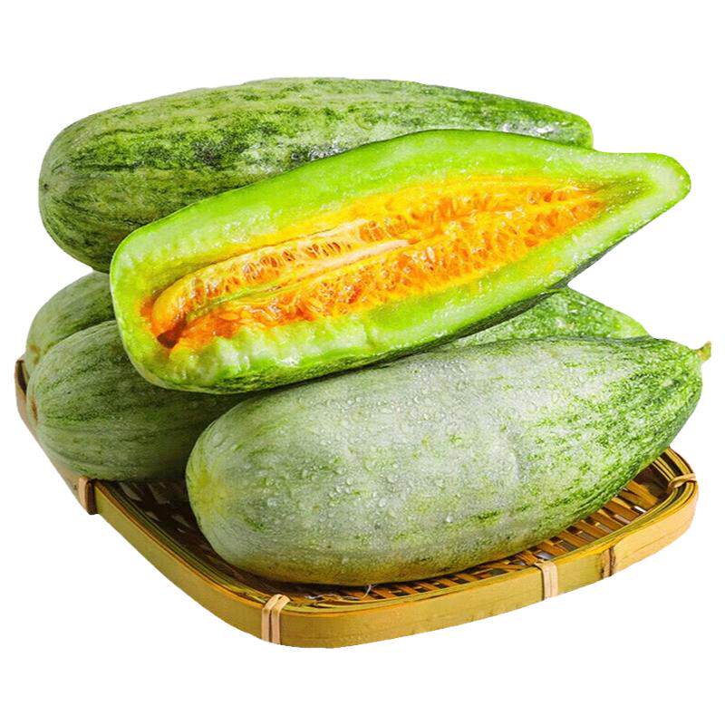 山东羊角蜜甜瓜5斤水果新鲜应当季整箱包邮甜瓜博洋羊角脆蜜瓜10