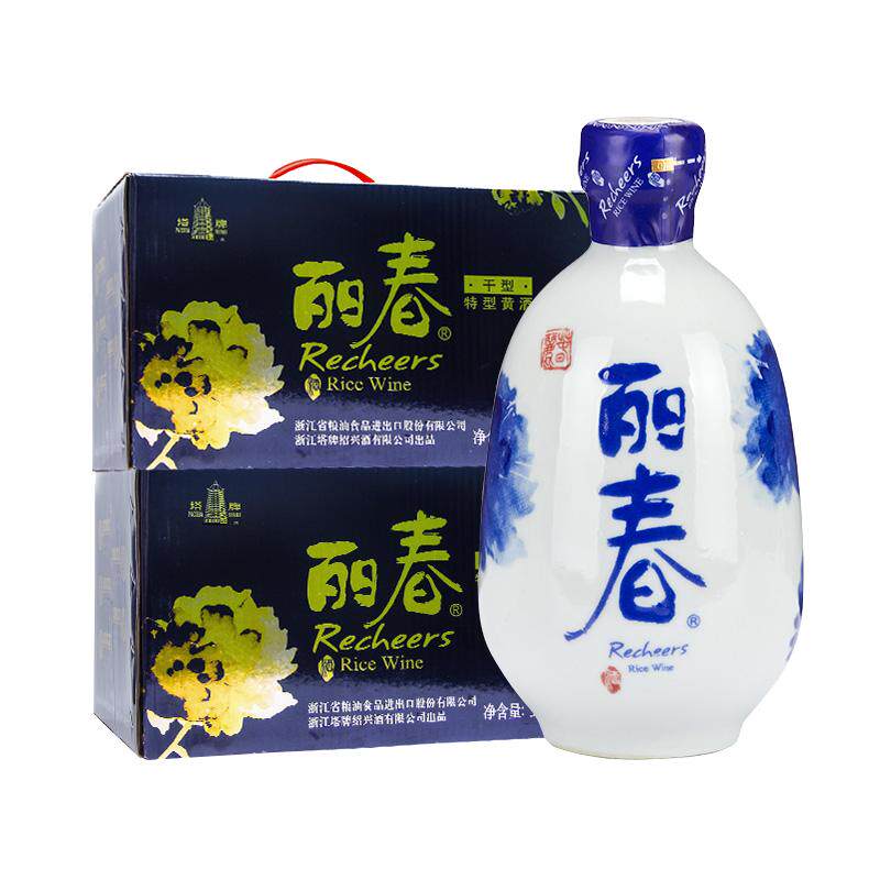 塔牌黄酒干型丽春375ml*6瓶*2箱