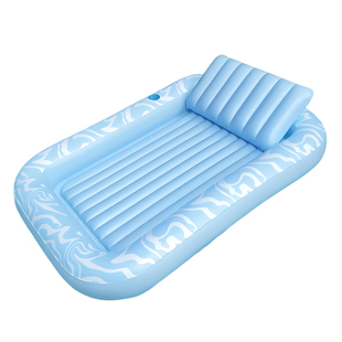 加厚单双人充气浮排成人儿童浮板游泳圈漂浮气垫浮床水上椅子沙发