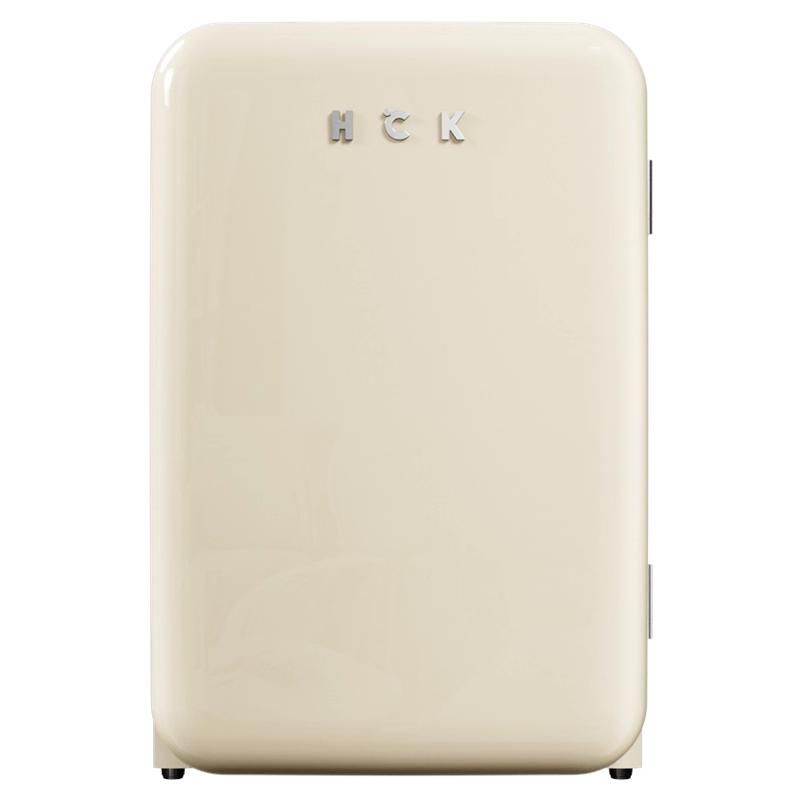 HCK哈士奇RC-130D-SK复古小冰箱2.0家用客厅办公室冷冻冷藏迷你