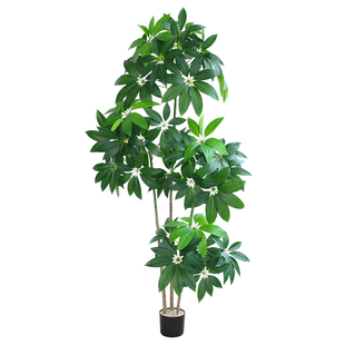 发财树仿真绿植盆景大棵盆栽大叶伞高级感客厅电视柜装饰摆件植物