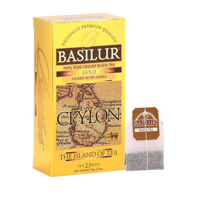 BASILUR斯里兰卡进口 宝锡兰袋泡红茶包礼盒装做奶茶冲泡饮品无糖