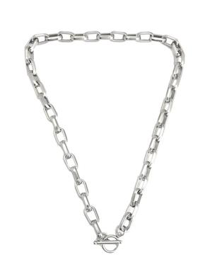 高级感钛钢金属项链古巴粗链