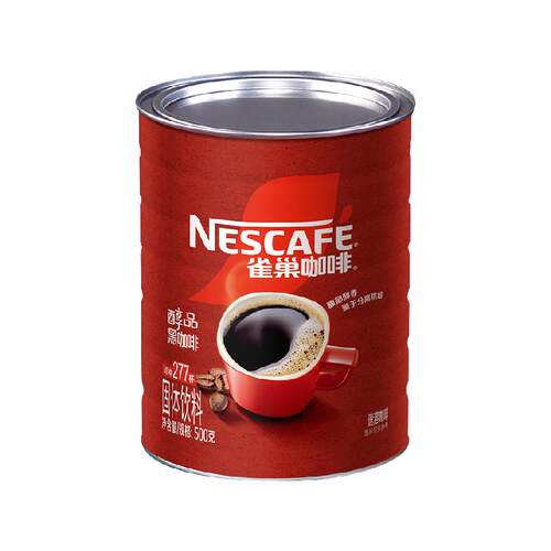 雀巢醇品浓郁速溶黑咖啡粉500g微研磨技术现磨般口感咖啡自由经典