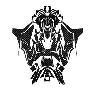 适用23款光阳AK550贴纸碳纤维车身保护贴膜装饰拉花贴画改装配件