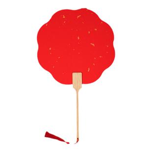 洒金宣纸团扇圆形加厚扇面古风精致半生熟绘画扇子手工diy毛笔题字中式宫扇新婚订婚百日宴场景布置装饰道具