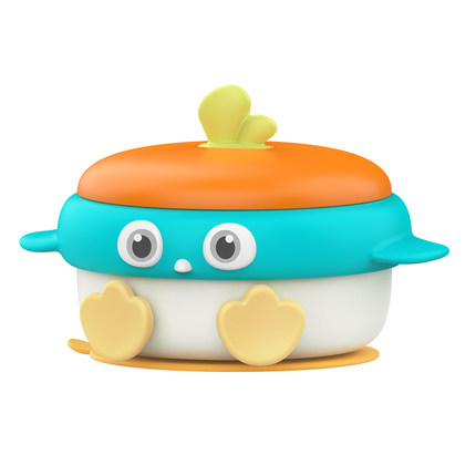 日康注水保温碗宝宝辅食碗PPSU婴儿专用米粉吃饭带吸盘儿童餐具