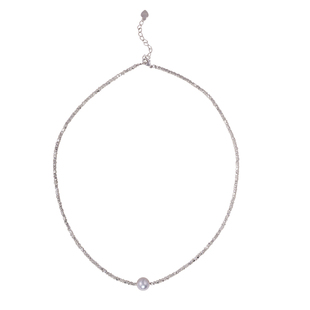 赛赛莉安碎银子天然淡水珍珠S925纯银项链ins网红小众设计高级感