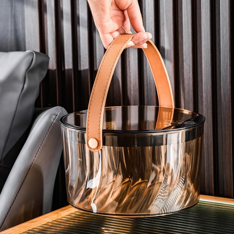 桌面垃圾桶带盖小垃圾桶高颜值ins风迷你装零食办公室桌面垃圾桶