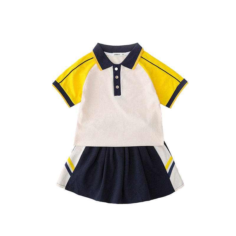 幼儿园园服春秋装儿童班服三件套运动短袖套装小学生夏季校服定