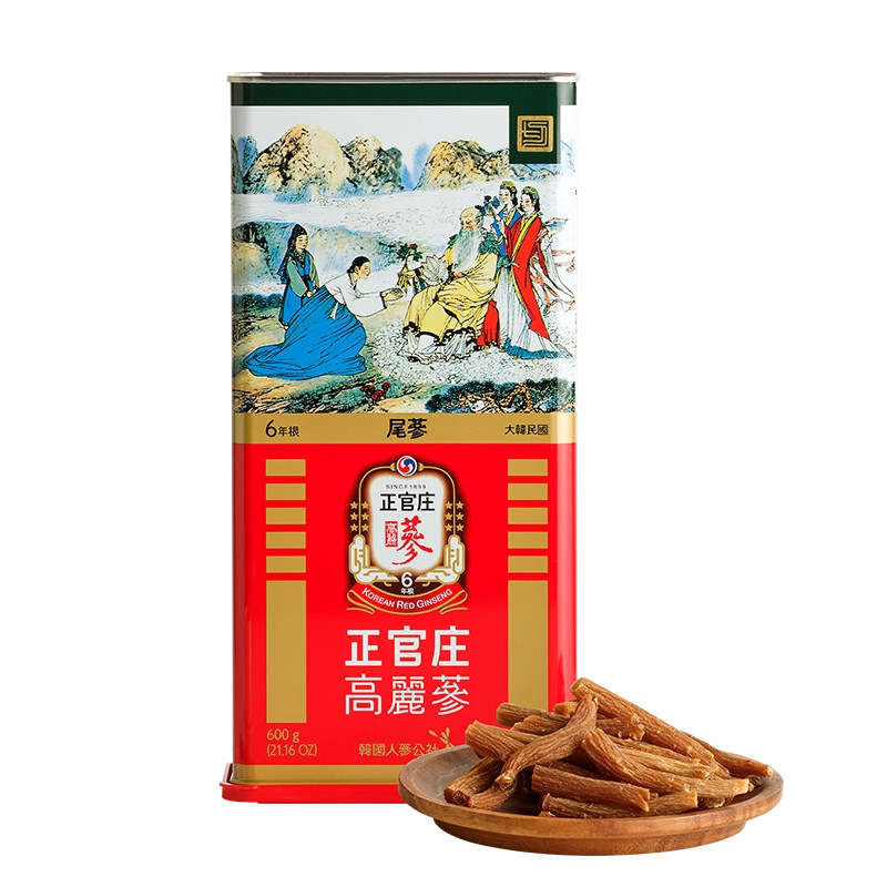 韩国正官庄高丽参尾参600g