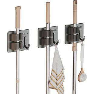 拖把壁挂夹挂钩免打孔挂扫把神器拖布夹强力固定架卫生间浴室收纳