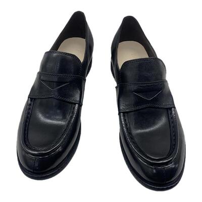 排角一脚蹬马皮软底百搭乐福鞋