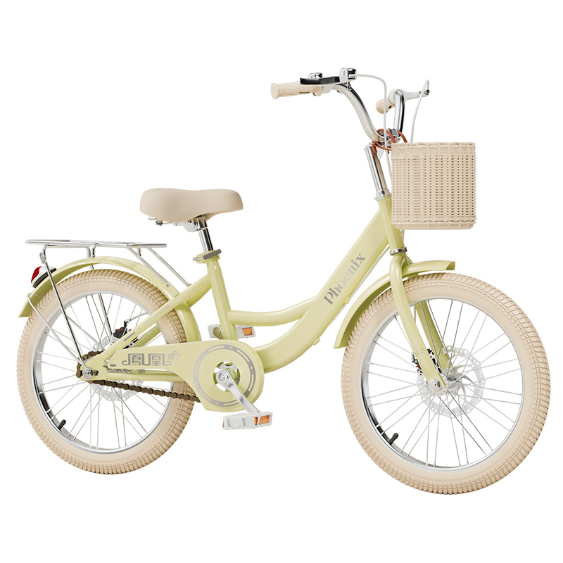 凤凰儿童自行车女孩6-8-12岁脚踏车中大童小学生18-20-22寸公主车