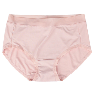 简约牛奶丝速干丝滑内裤女无痕中腰包臀大码胖mm200斤纯棉裆透气