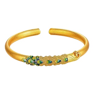 假黄金手镯沙金女镀金正品999纯金色古法传承仿真假金镯子首饰品