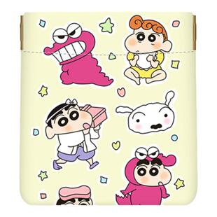 卡通弹片口红化妆包随身迷你收纳袋皮革精致零钱小包可爱自动闭合