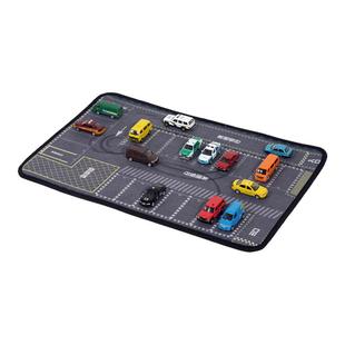 拓意XCARTOYS 1/64儿童地垫桌垫鼠标垫停车场图案 无味防滑可水洗
