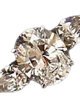 椭圆鸽子蛋三生石戒指