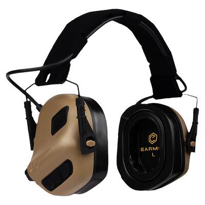 EARMOR耳魔M31 Plus战术拾音降噪通用耳机射击训练头戴M31H头盔版