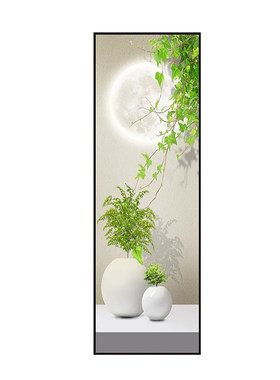 玄关装饰画自粘背景贴纸