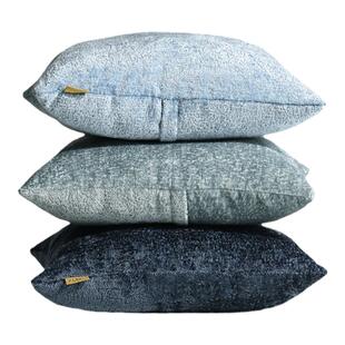 高端沙发抱枕套不含芯客厅轻奢高级感2026新款蓝色靠背床上靠枕头