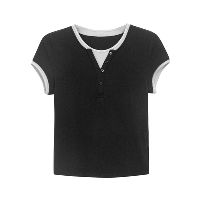 EverWear假两件修身通勤T恤女