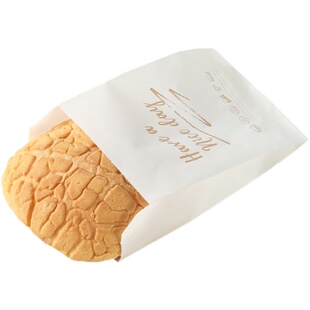 防油牛角包面包三明治甜甜圈打包纸袋子铜锣烧酸奶大软麻花包装袋