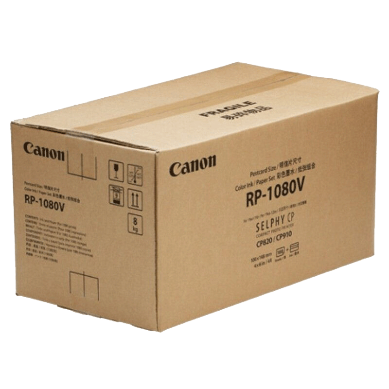 【自营】佳能/Canon RP-1080V(6寸1080张组合装 含色带)原装照片纸CP1500/CP1300/CP1200相纸色带墨盒 相片纸