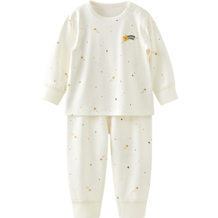 微狮牧尼婴儿内衣套装宝宝纯棉打底衣儿童保暖秋衣秋裤分体两件套